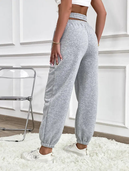 Dames Joggingbroek Zacht en Comfortabel Effen Gebreid
