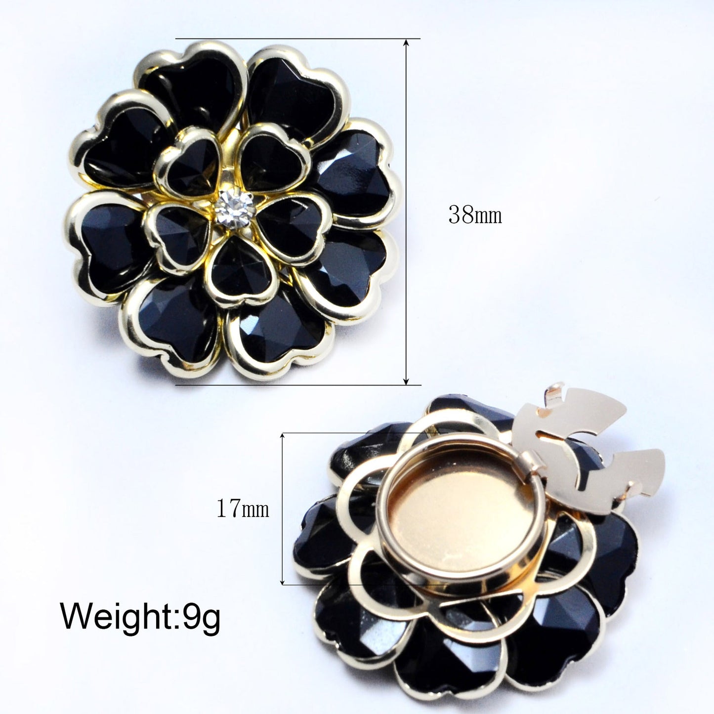Dames Manchetknoop Bloem Patroon Elegant Zilver