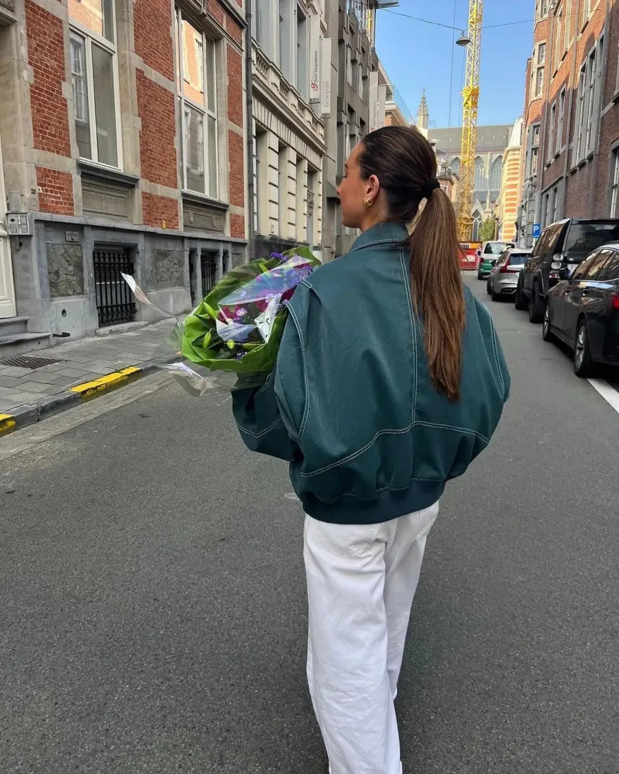 Vegan Leren Damesjas Oversized - Stijlvolle Winterjas voor Dames