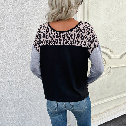 Dames Top Tijgerprint Lange Mouwen Casual Kleding