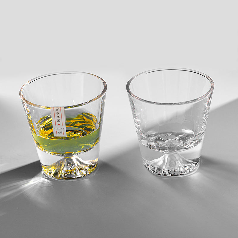 Kristallen Whiskyglazen Set Handgemaakt met Houten Cadeaubox 300-400ml Japans Vakmanschap voor Whisky Liefhebbers Tumbler Luxe Drinkglazen