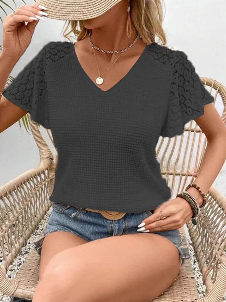 V-hals T-shirt van Kant
