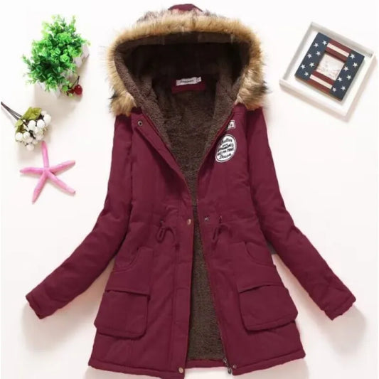 Dames Winterjas Parka met Capuchon Warm en Waterdicht - StudioMarella