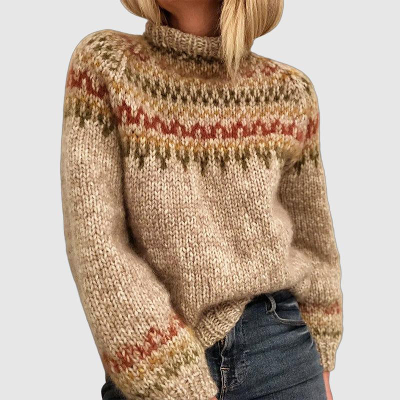 Dames Trui Warm en Stijlvol met Nordic Patroon - StudioMarella