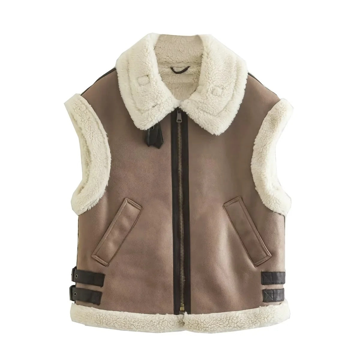 Dames Teddyjas Zacht met Aviator Stijl