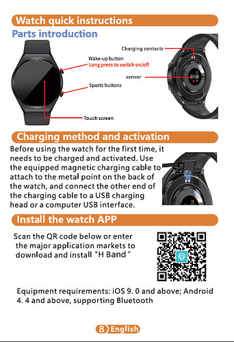 Smartwatch met Bloeddrukmeter ECG Hartslag Gezondheidsmonitor Horloge Fitness Tracker Sport