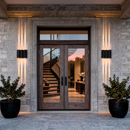 Moderne Golfvormige Up Down Buiten Wandlamp Met LED En IP54 Bescherming