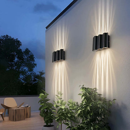 Moderne Golfvormige Up Down Buiten Wandlamp Met LED En IP54 Bescherming
