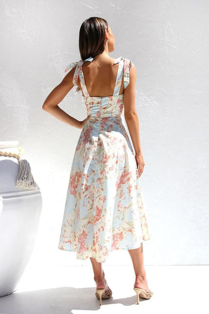 Midi Jurk Elegante Vrouwelijke Stijl