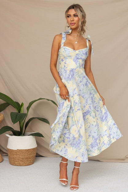 Midi Jurk Elegante Vrouwelijke Stijl