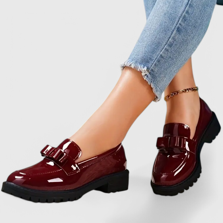Dames Loafers Met Strikdetail Elegant