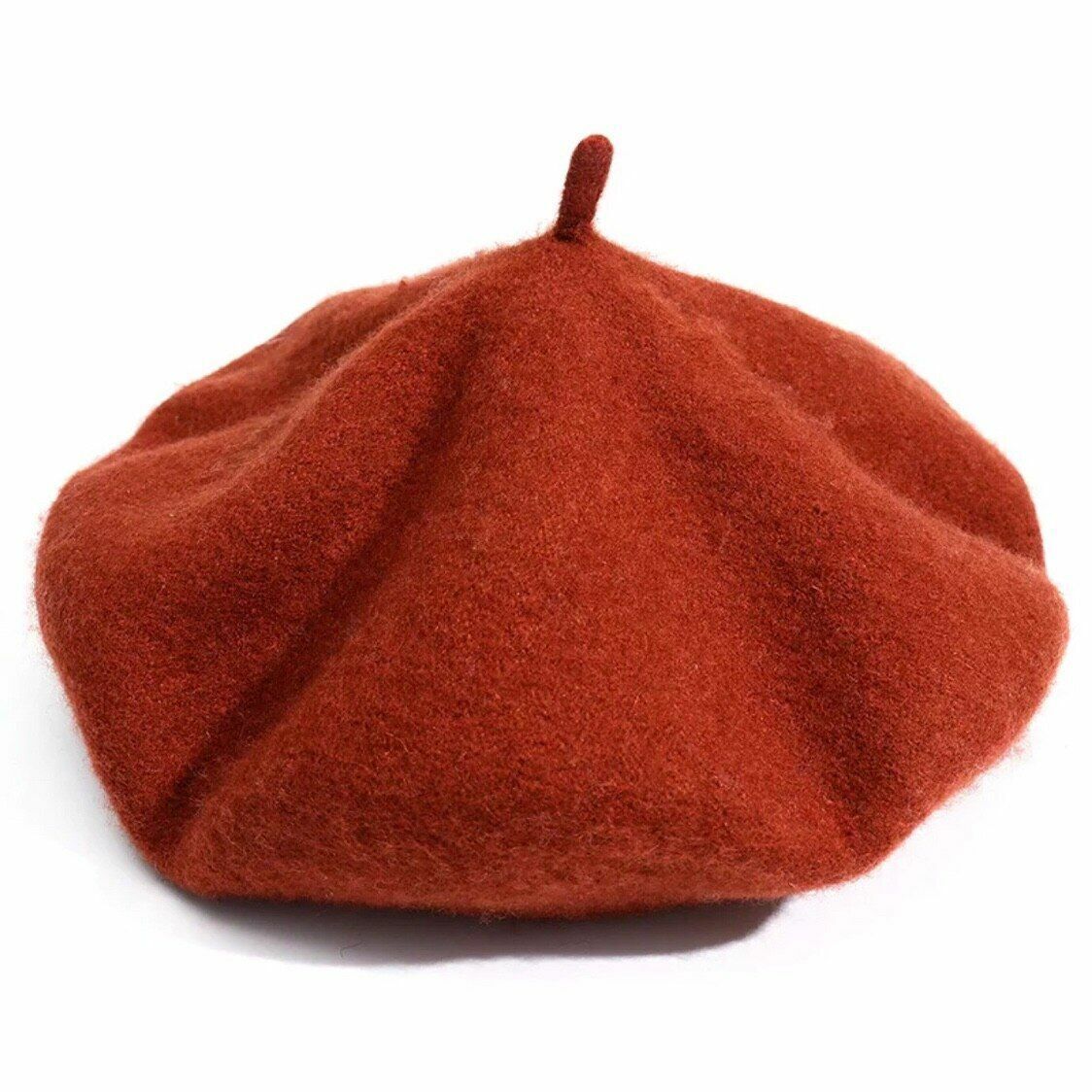 Becka | Stijlvolle & veelzijdige wollen baret in de kleur Caramel voor dames in Heritage stijl ideaal voor de winter
