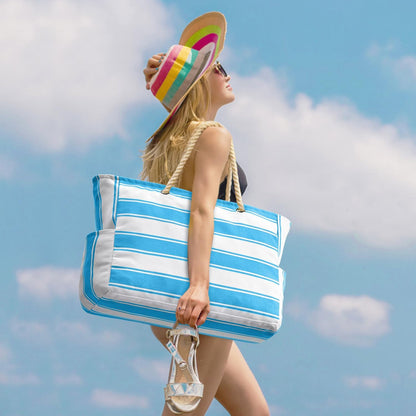 Waterbestendige Strandtas Oversized met Zandwerende Binnenvulling – Perfecte Zomertas voor Strand, Zwembad en Reizen