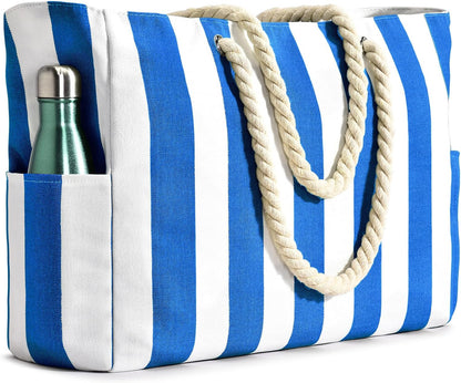 Waterbestendige Strandtas Oversized met Zandwerende Binnenvulling – Perfecte Zomertas voor Strand, Zwembad en Reizen