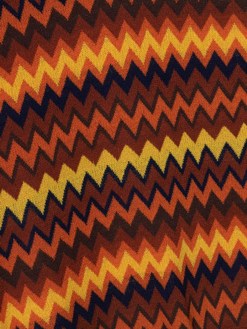 Retro Trui Zigzag Patroon Vintage Look