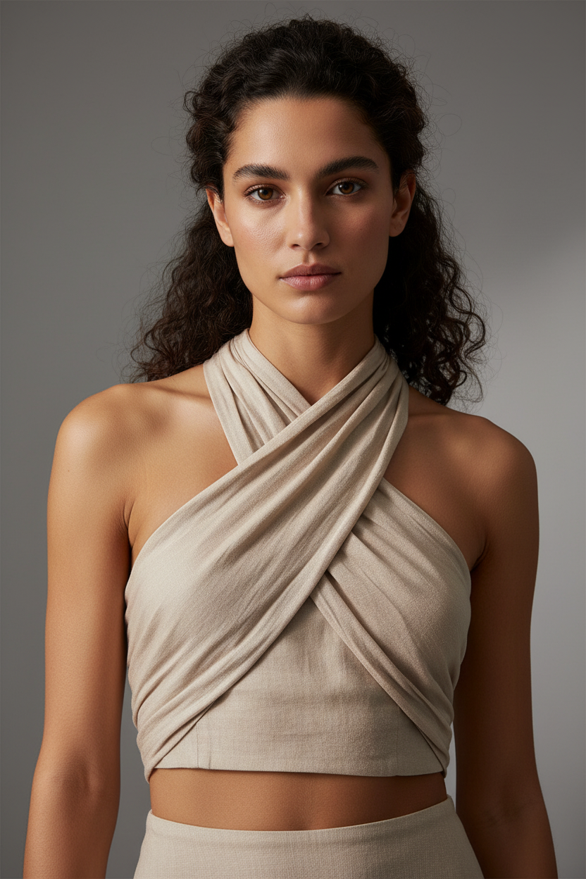 Halter Top voor Vrouw Zomerse Crop Top - StudioMarella