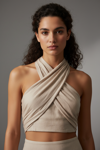 Halter Top voor Vrouw Zomerse Crop Top - StudioMarella