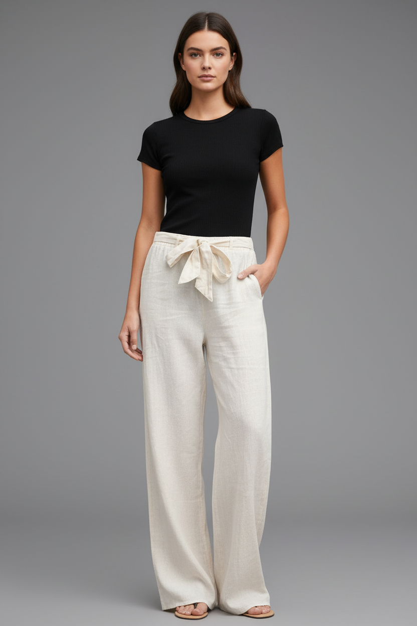Linnen Broek Luchtig Comfortabel Zomermodel - StudioMarella