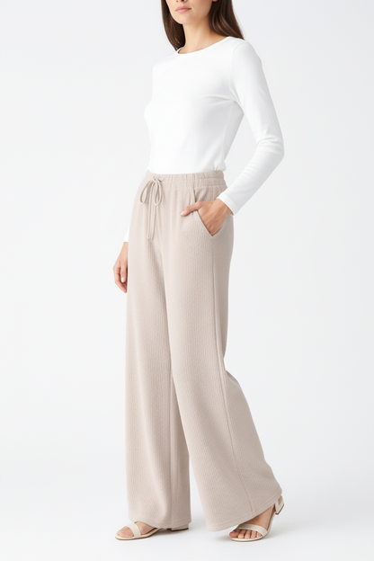 Hoge Taille Wide Leg Broek voor Vrouw - StudioMarella