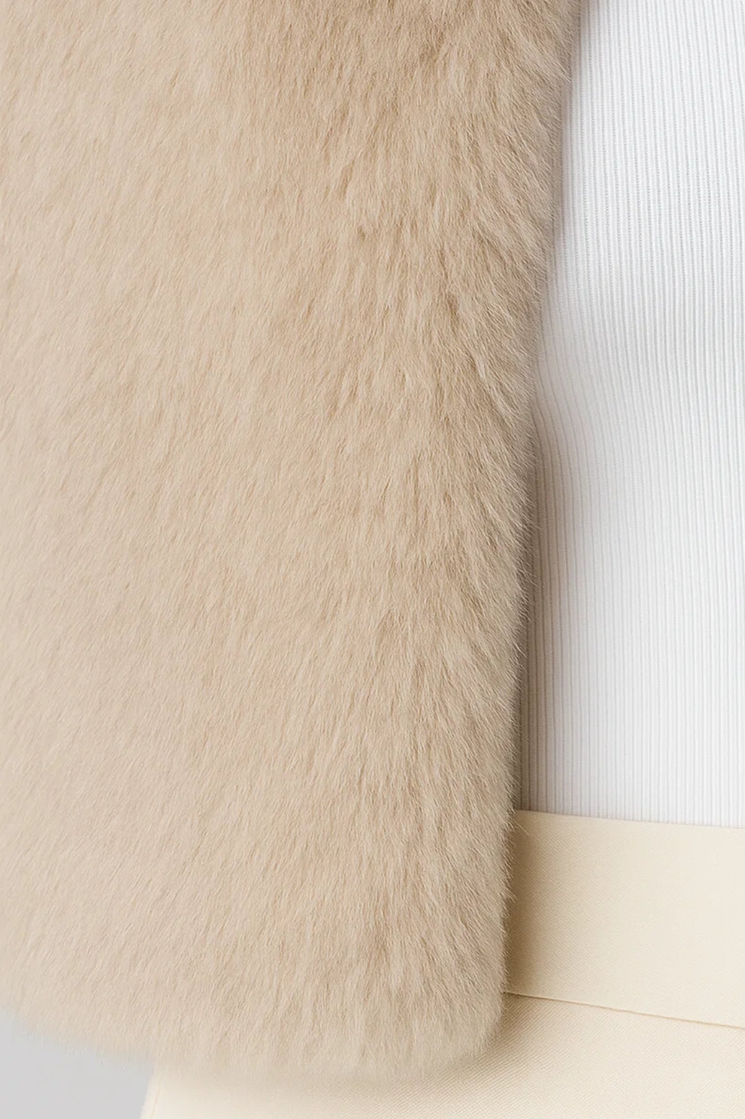Dames Jas Kort Fluffy Model Elegant Stijl