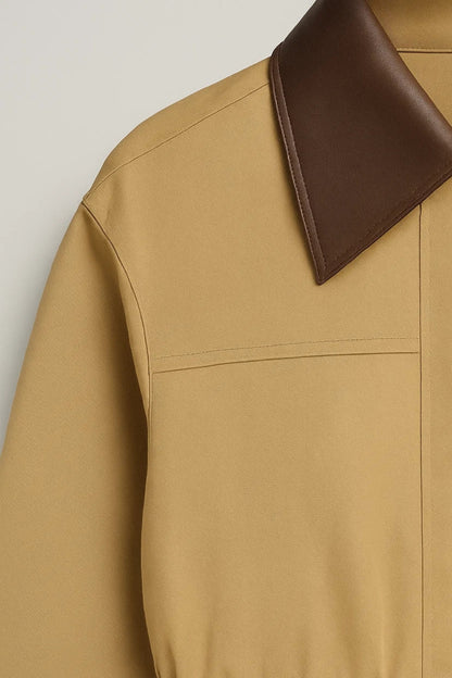 Dames Tussenjas Getailleerd met Grote Zakken Casual Stijl