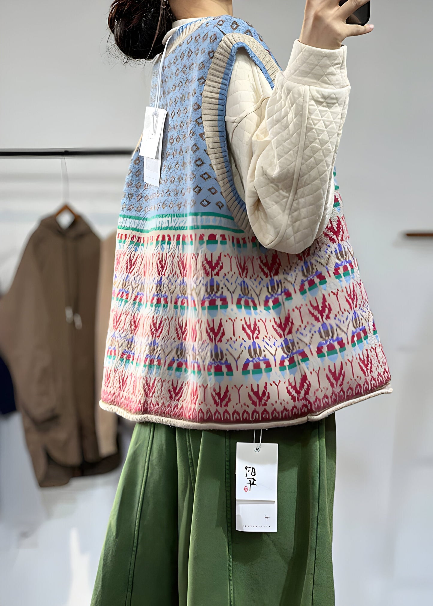 Dames Gilet Wol Gebreid Warm Modieus