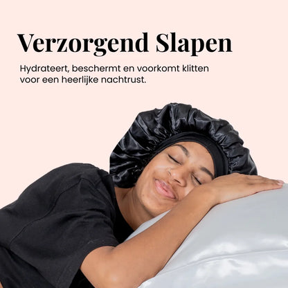 Sansoti | Zijden Slaapmuts van Satijn – Beschermt Haar Tegen Breuk & Pluis (One Size)