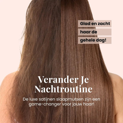 Sansoti | Zijden Slaapmuts van Satijn – Beschermt Haar Tegen Breuk & Pluis (One Size)