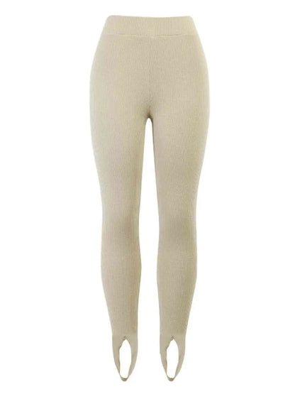 Elegante Hoge Taille Legging voor Vrouw Glad en Comfortabel