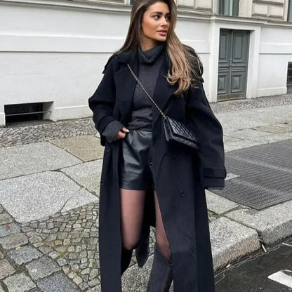 Dames Winterjas Lange Warme Overjas Trendy Boleo - StudioMarella