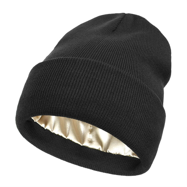 Zijden Wintermuts Dames Wol Voering Haarbescherming Ademend Windbestendig Warm Winteraccessoire Mode