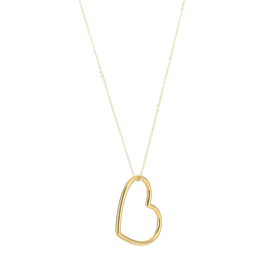 Ketting met Hart Zilver Glimmend Sieraden - StudioMarella
