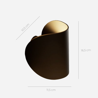 Draaibare LED-wandlamp met verstelbare metalen reflector voor modern interieur