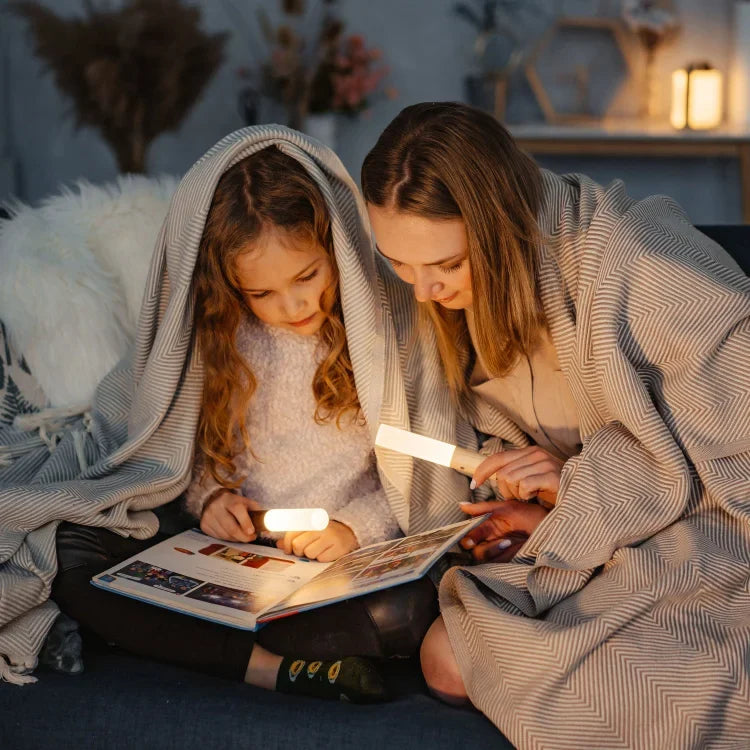 Houten Nachtlampje met Bewegingssensor – Oplaadbaar LED-Nachtlicht voor Slaapkamer, Gang & Toilet – Warmwit Licht Hout