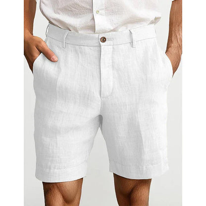 Heren Chino Short Linnen Zomer Comfortabele Broek