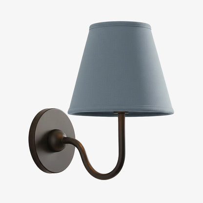 Wandlamp met Geplisseerde Stoffen Kap – Klassieke Verlichting voor Slaapkamer en Woonkamer