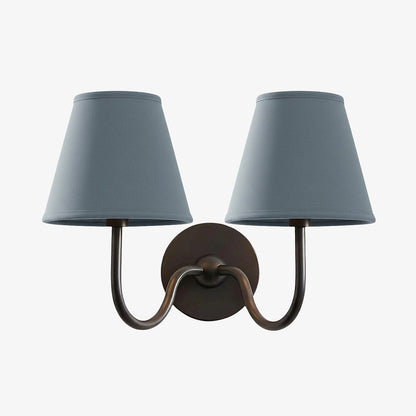 Wandlamp met Geplisseerde Stoffen Kap – Klassieke Verlichting voor Slaapkamer en Woonkamer