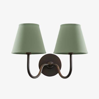 Wandlamp met Geplisseerde Stoffen Kap – Klassieke Verlichting voor Slaapkamer en Woonkamer