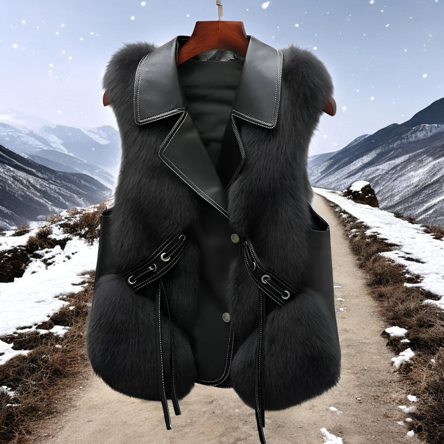 Bontjas Gilet van Artic Fox Fur
