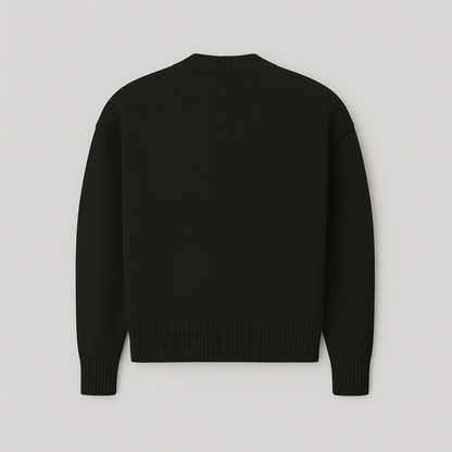Oversized Trui met Harten en Aas Motief voor Dames