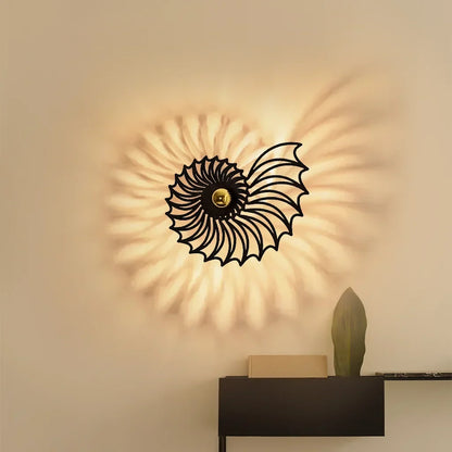 Wandlamp Trapopgang Rond 35 tot 50 cm Keramiek Handgemaakt Snoer 150 cm Goud of Zwart