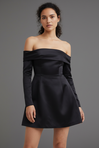 Off Shoulder Mini Jurk Voor Vrouw Zomer Jurkje - StudioMarella