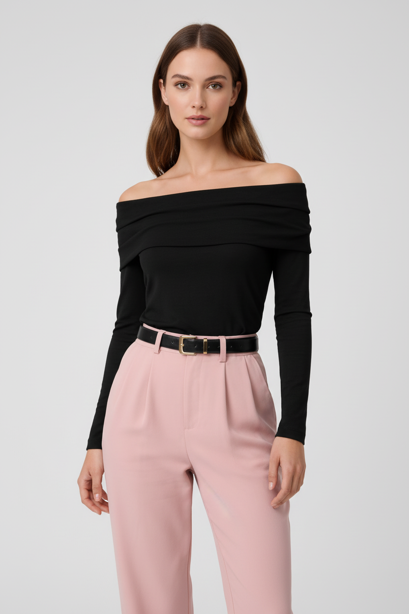Off Shoulder Top Vrouwelijk Zomerjurk Model - StudioMarella