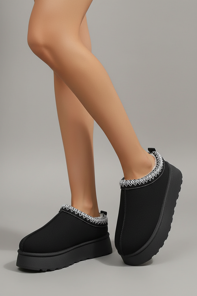 Black platform shoes different perspective