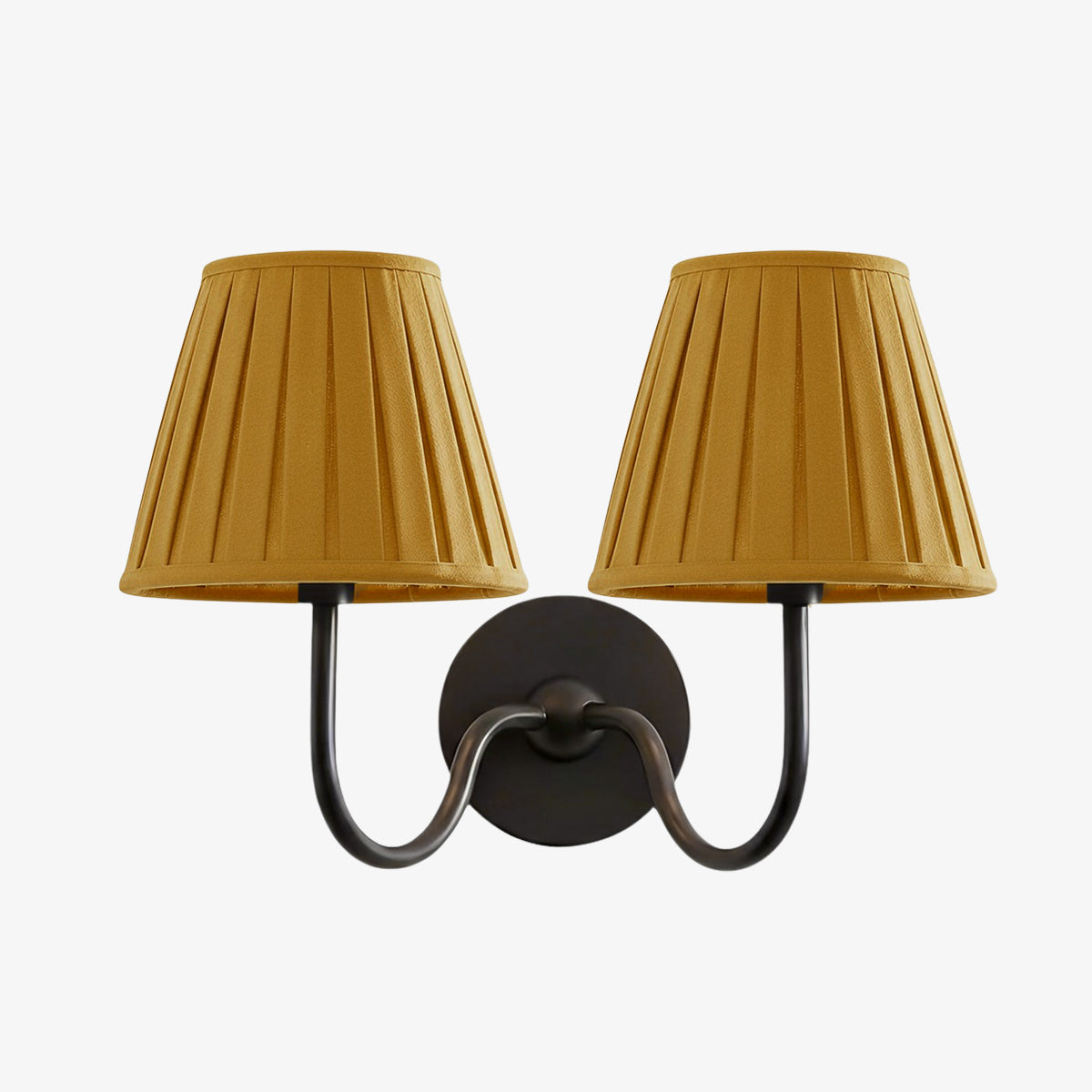 Wandlamp met Geplisseerde Stoffen Kap – Klassieke Verlichting voor Slaapkamer en Woonkamer