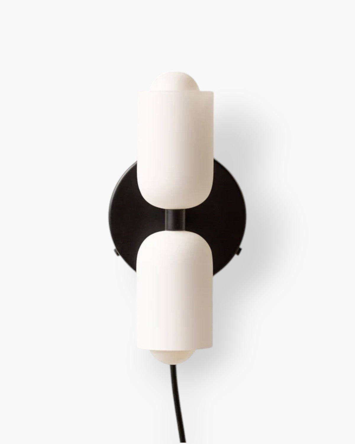 Sansoti | Wandlamp met Dubbele Glazen Kappen voor Slaapkamer en Woonkamer – E27 Wandverlichting