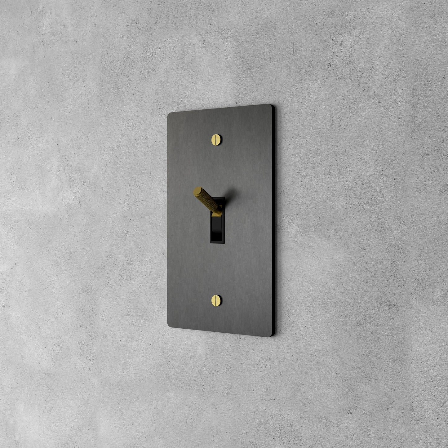 Luxe Messing Tuimelschakelaar Met Minimalistisch Design En Hoogwaardige Afwerking
