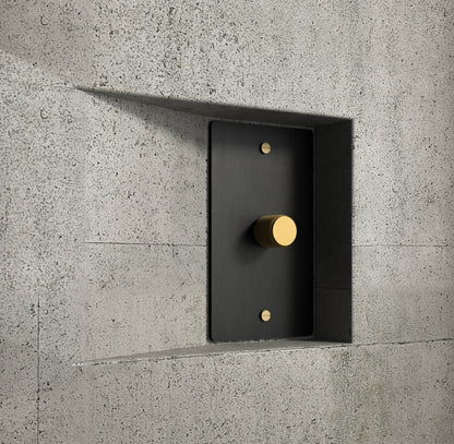 Luxe Messing Dimmer Schakelaar Met Draaiknop En Tijdloos Design