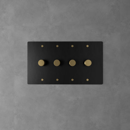 Luxe Messing Dimmer Schakelaar Met Draaiknop En Tijdloos Design