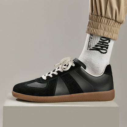 Heren Sneakers Low-Top met Veters en Stiksels
